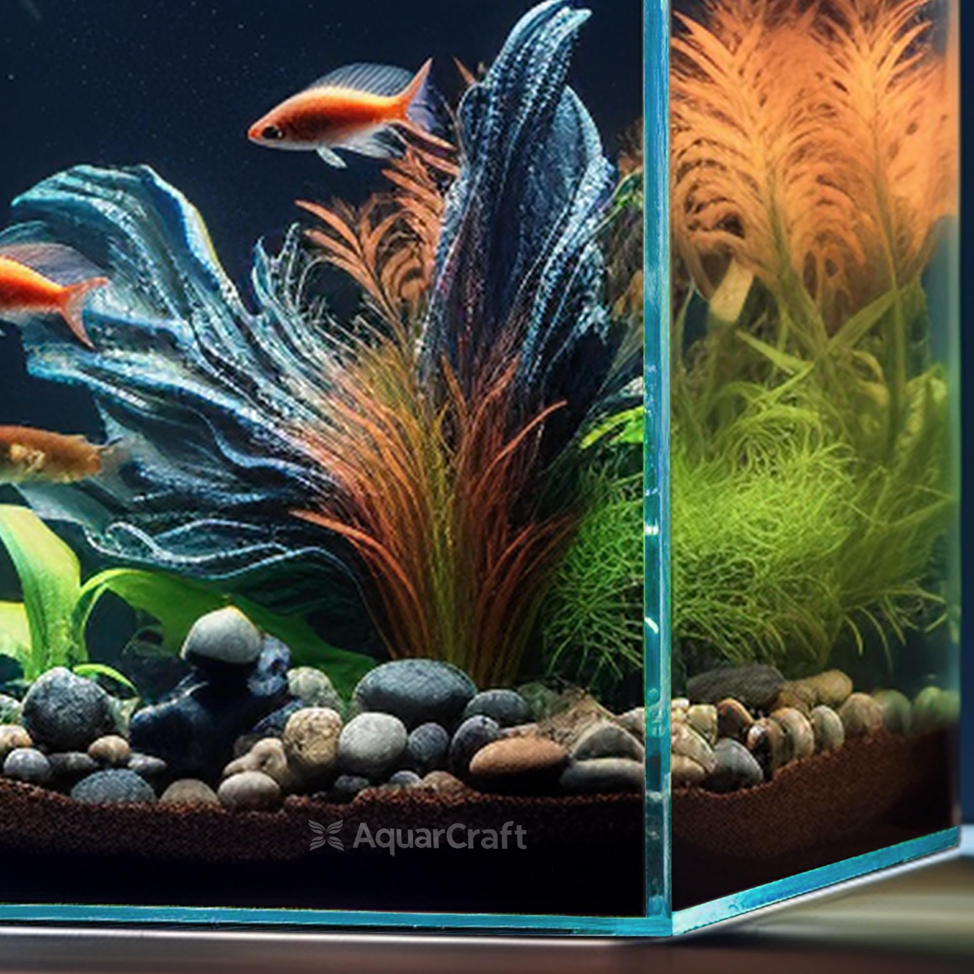 その他 aquarium Ultra Clear Glass Fish Tank 6.5 Gallon, 6mm Thickened Rimless